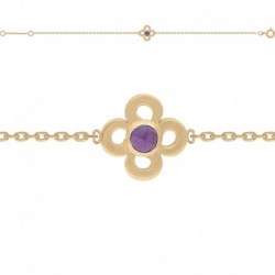 BRACELET 18 CM POR AMETHYSTE
