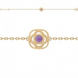 BRACELET 18 CM POR AMETHYSTE