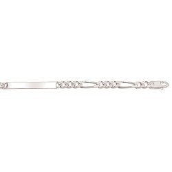 Larg. 4,0 mm - lg. 18 cm - Identité argent - super cheval alternée 1,3 - poids : 7,9 gr