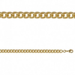 COLLIER 45 CM PLAQUE OR GROSSE M.GOURMETTE