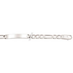 23 cm - 6,7 mm - identité ultra plate alternée 1,3 - identité argent