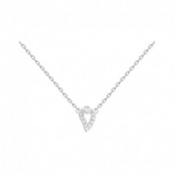 COLLIER 42CM AGT GOUTTE OZ