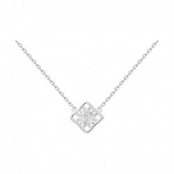 COLLIER 42CM AGT CROIX OZ