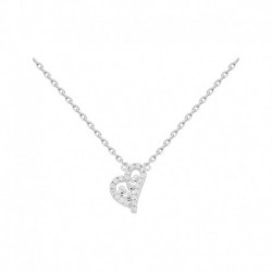 COLLIER 42CM AGT COEURS OZ