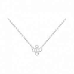 COLLIER 42CM AGT CROIX OZ
