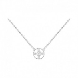 COLLIER 42CM AGT CROIX OZ