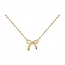 COLLIER 42CM POR NOEUD OZ