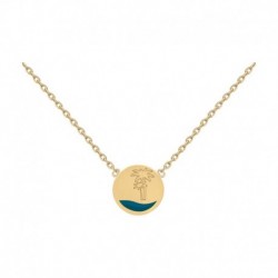COLLIER 42CM POR MER PALMIERS