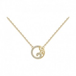 COLLIER 42CM POR CERCLE OZ ET ARABESQUE