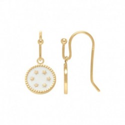 BO POR CROCHET PAMPILLE ETOILES EMAIL BLANC