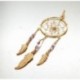 PENDENTIF ATTRAPE-REVE 3 PLUMES + PERLES AMET