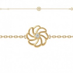 BRACELET 18CM POR FLEUR 1 OZ