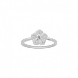BAGUE AGT FLEUR OZ