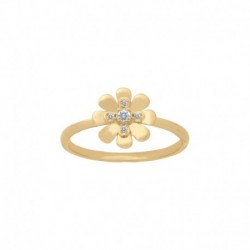 BAGUE P.OR FLEUR 1OZ