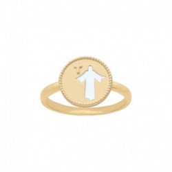 BAGUE P.OR MEDAILLE CISELEE JESUS