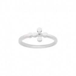 BAGUE AGT CROIX 1 OZ