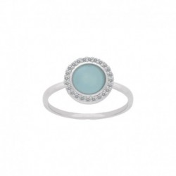 BAGUE AGT RD OZ AGATE BLEUE