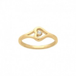 BAGUE P.OR COEUR CZ