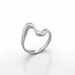 BAGUE AGT FANTAISIE ONDULEE