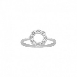 BAGUE ARGT FANTAISIE OZ BLANC