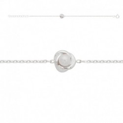 BRAS AGT FINE CHAINE 1 MOTIF PERLE FANTAISIE