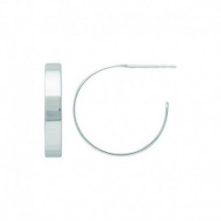 CREOLES OUVERTES ARGT -18MM