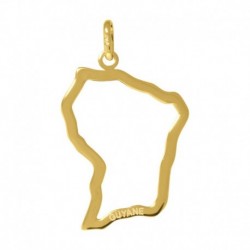 PENDENTIF POR CARTE GUYANE DECOUPEE