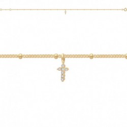 CHEV 23-25CM P.OR PAMPILLE CROIX OZ
