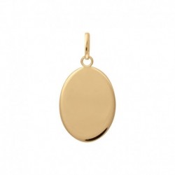 PENDENTIF P.OR MEDAILLE OVALE 21MM