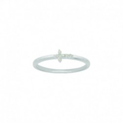 BAGUE AGT PETITE CROIX OZ