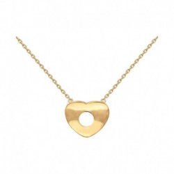 COLLIER ACIER FINITION DOREE