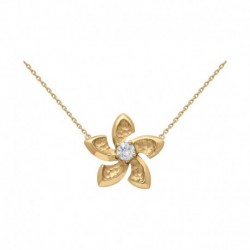 COLLIER ACIER FINITION DOREE