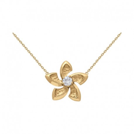 COLLIER ACIER FINITION DOREE