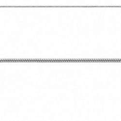 COLLIER 50CM M.SERPENT 1,2MM ACIER 