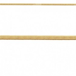 COLLIER 45CM M.MIROIR 2,6MM ACIER FINITION DOREE