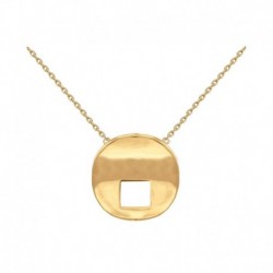 COLLIER ACIER FINITION DOREE