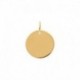 PENDENTIF ACIER FINITION DOREE
