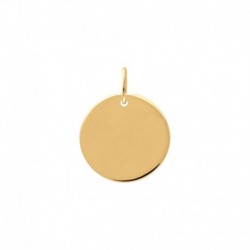 PENDENTIF ACIER FINITION DOREE