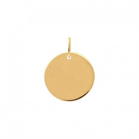 PENDENTIF ACIER FINITION DOREE