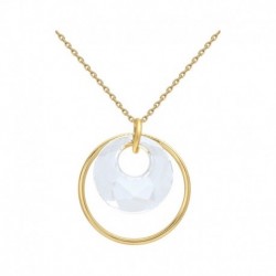 COLLIER ACIER FINITION DOREE