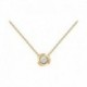 COLLIER ACIER FINITION DOREE