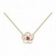 COLLIER ACIER FINITION DOREE