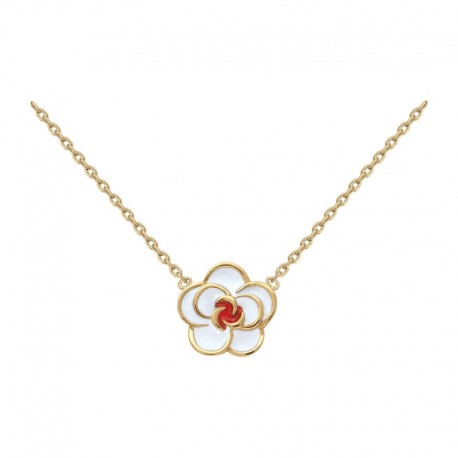 COLLIER ACIER FINITION DOREE