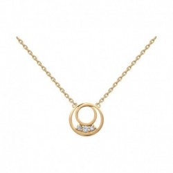 COLLIER ACIER FINITION DOREE