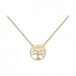 COLLIER ACIER FINITION DOREE