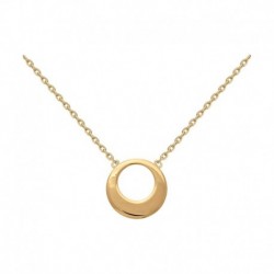 COLLIER ACIER FINITION DOREE