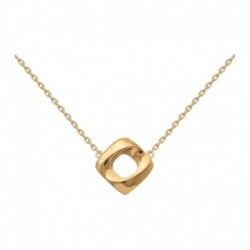 COLLIER ACIER FINITION DOREE