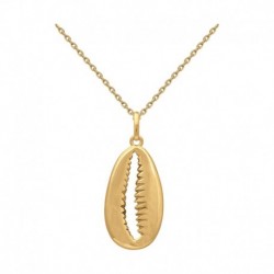 COLLIER ACIER FINITION DOREE