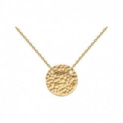 COLLIER ACIER FINITION DOREE