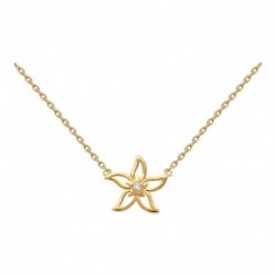 COLLIER ACIER FINITION DOREE